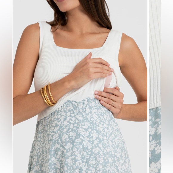 Seraphine sleeveless maternity and nursing dress - Picture 2 of 5